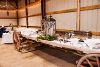 Buffet wagon set up